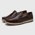 Mocassim Masculino Laroche Arpoador em Couro - Café