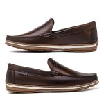 Mocassim Masculino Laroche Arpoador em Couro - Café