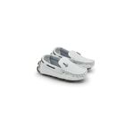 Mocassim Bali Babie de Couro - Branco/Marinho