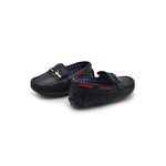 Mocassim Bali Babie de Couro - Royal/Vermelho