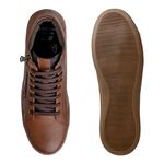 Sapatenis Cano Alto Masculino LRC Cayene - Brown