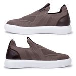 Tenis Casual Knit Cell Laroche - Castanho E L