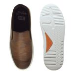 Slip On Yate Masculino Connect em Couro - Chocolate + Brinde Porta Cartão