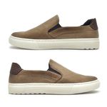 Slip On Yate Masculino Connect em Couro - Areia/Whisky