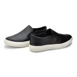 Slip On Yate Masculino Connect em Couro - Preto + Brinde Porta Cartão