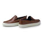 Slip On Yate Masculino Connect em Couro - Brown