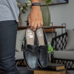 Mule Masculino Dumont em Couro - Preto