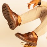 Sapato Derby Laroche Everest em Couro - Chocolate