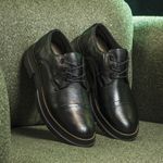 Sapato Derby Laroche Everest em Couro - Preto