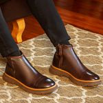 Bota Chealsea Masculina Laroche Everest em Couro - Café