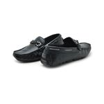 Mocassim Bali Infantil de Couro - Preto/Silver