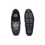 Mocassim Bali Infantil de Couro - Preto/Silver