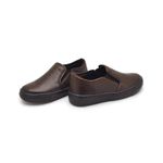 Slip On Yate Infantil Stratus em Couro Marrom 