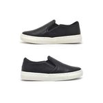 Slip On Yate Infantil Stratus em Couro Preto