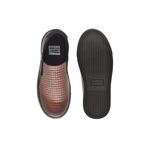 Slip On Yate Infantil Stratus em Couro - Mogno/Preto