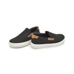 Slip On Yate Infantil Stratus em Lona Preto/Whisky