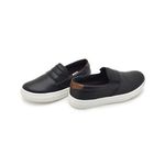 Slip On Yate Infantil Stratus em Couro - Preto