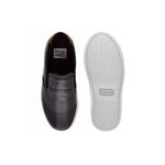 Slip On Yate Infantil Stratus em Couro - Preto