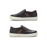 Slip On Yate Infantil Stratus em Couro - Café