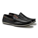 Mocassim Paraty Masculino de Couro - Preto E L