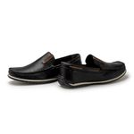 Mocassim Paraty Masculino de Couro - Preto E L