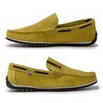 Mocassim Paraty Masculino de Couro - Amarelo E L