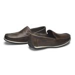 Mocassim Paraty Masculino de Couro - Chocolate 