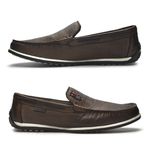 Mocassim Paraty Masculino de Couro - Chocolate 