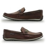 Mocassim Paraty Masculino de Couro - Brown