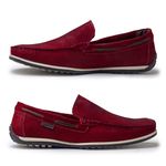 Mocassim Paraty Masculino de Couro - Vermelho E L