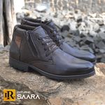 Bota Saara Masculina em Couro Legítimo - Café