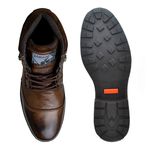 Bota Saara Masculina em Couro - Marrom