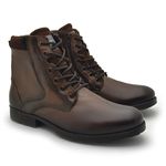 Bota Saara Masculina em Couro - Marrom