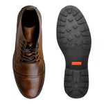 Bota Saara Retro Masculina em Couro - Marrom