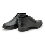 Bota Saara Masculina em Couro - Preto