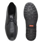 Bota Saara Masculina em Couro - Preto