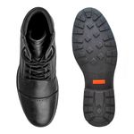 Bota Saara Masculina em Couro - Preto