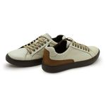 Sapatenis Casual em Couro Masculino Stratus - Neve + Brinde Porta Cartão