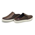 Mule Masculino Stratus em Couro Legitimo Brown + Brinde Porta Cartão