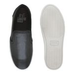 Slip On Yate Masculino Stratus Preto em Couro + Brinde Porta Cartão