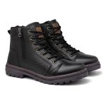 Bota em Couro Masculina Vacanza - Preto