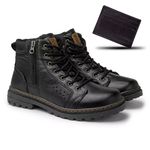 Bota em Couro Masculina Vacanza - Preto