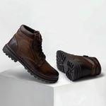 Bota em Couro Masculina Vacanza - Chocolate