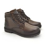 BOTA MASCULINO VACANZA EM COURO CHOCOLATE Tal Pai / Tal Filho