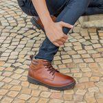 Bota Masculina Vacanza em Couro - Brown