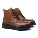 Bota Masculina Londres em Couro Legitimo - Whisky