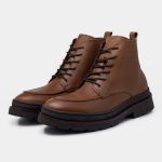 Bota Masculina Londres em Couro Legitimo - Whisky
