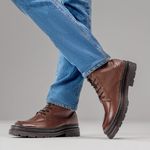 Bota Masculina Londres em Couro Legitimo - Whisky