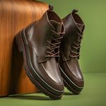 Bota Masculina Londres em Couro Legitimo - Café