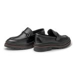 Mocassim Loafer Masculino Londres em Couro - Preto